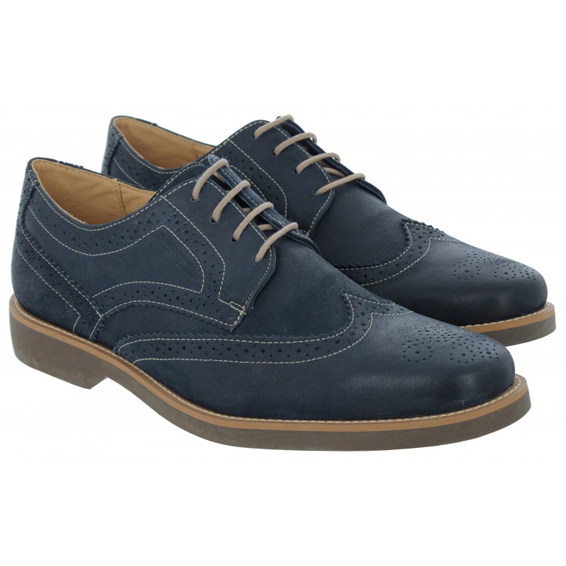 Mens navy sale brogues